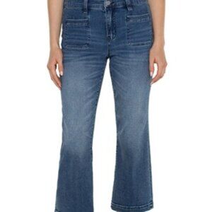 Liverpool Hannah Crop Flare w/Vintage Welt pkt